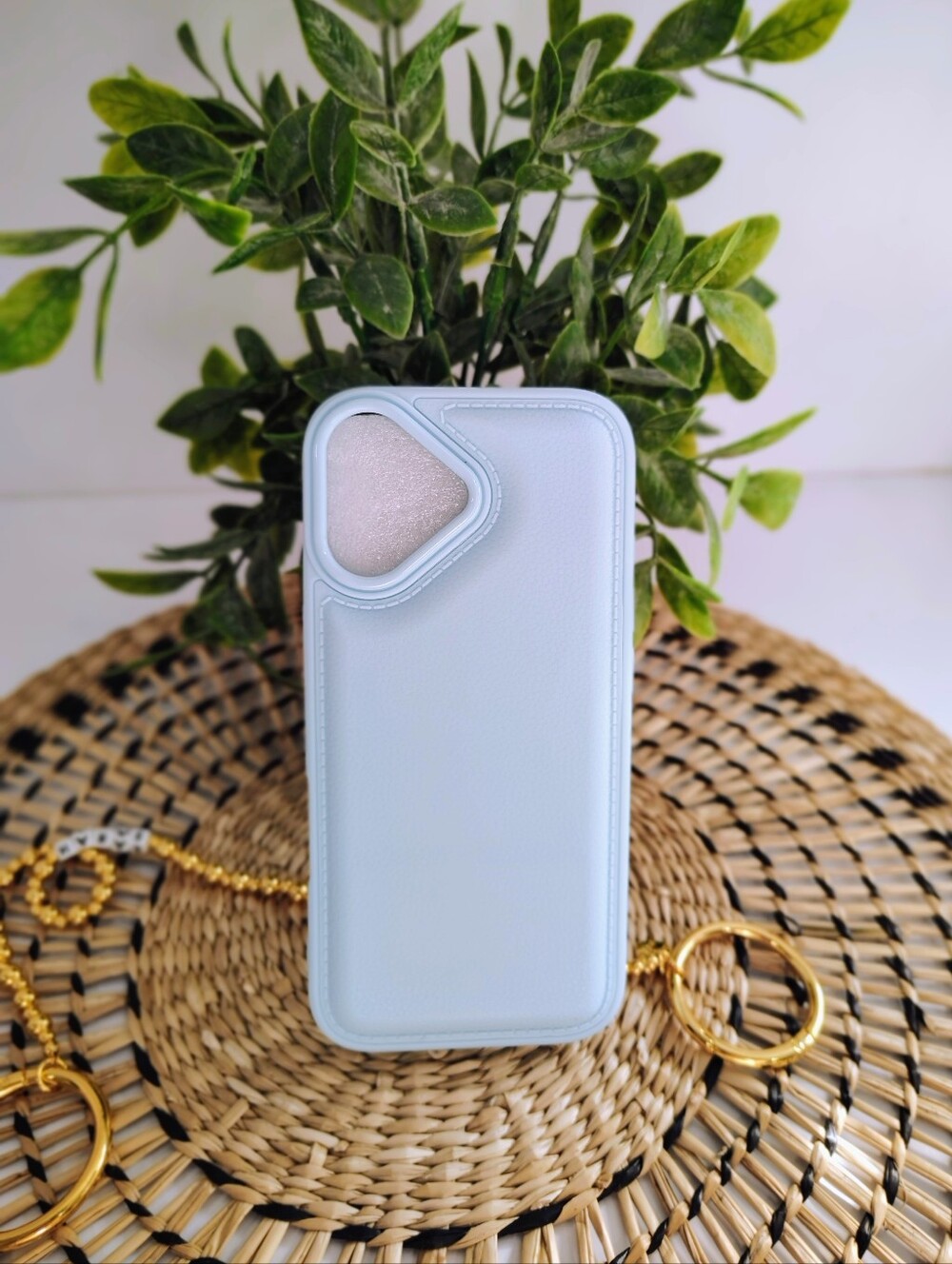 Light Blue Protective IPhone 17 Case - Soft-Touch Cover